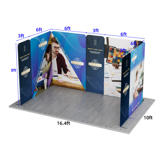 16.4' x 10' Magnetic Modular Fabric Display