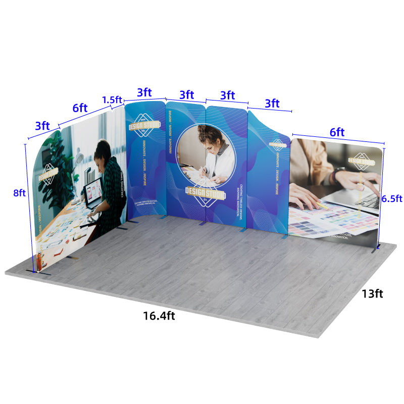 Load image into Gallery viewer, 16.4x13ft Magnetic Modular Fabric Displays-A
