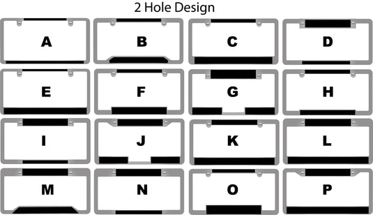 Premium Full Dip Chorme Plastic License Frame - Box + 1 Color