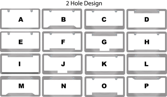 Premium Full Dip Chorme Plastic License Frame- 1 Color