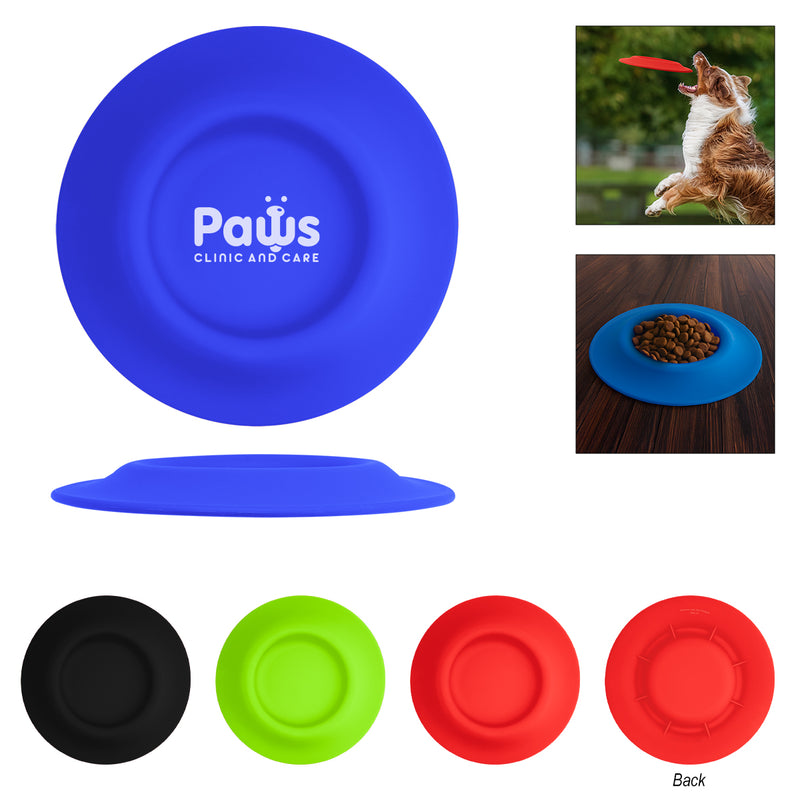 Load image into Gallery viewer, 2-In-1 Flying Disc Pet Bowl
