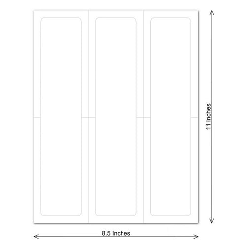 Blank Paper-Bak® Laser Forms - Pack of 50 ( 3 up - 2.75