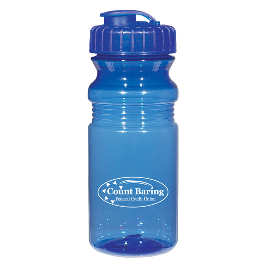 20 Oz. Poly-Cleara Fitness Bottle With Super Sipper Lid