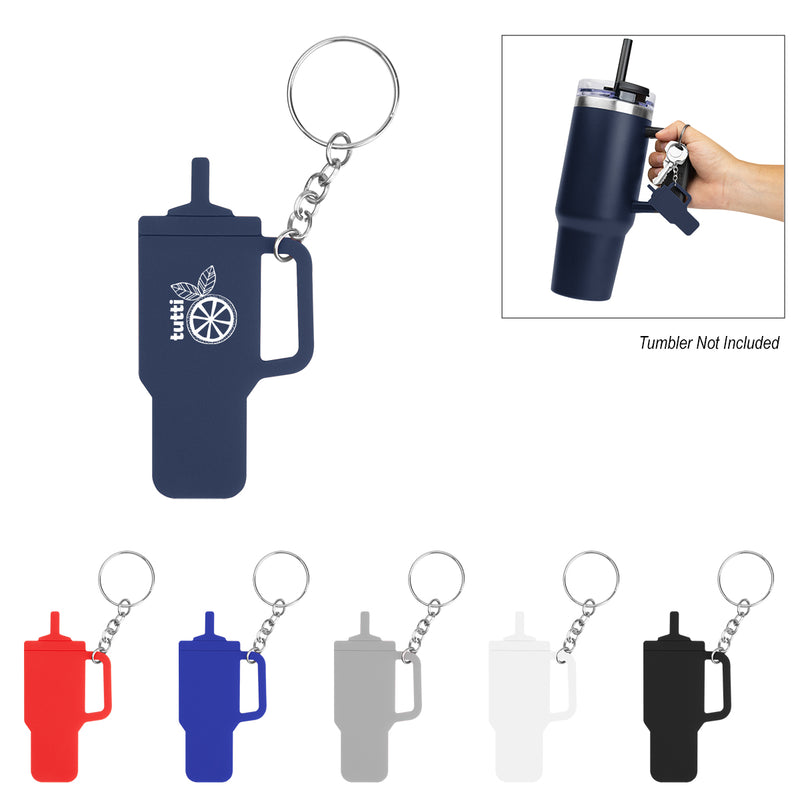 Load image into Gallery viewer, Intrepid Tumbler Shaped Silicone Key Ring
