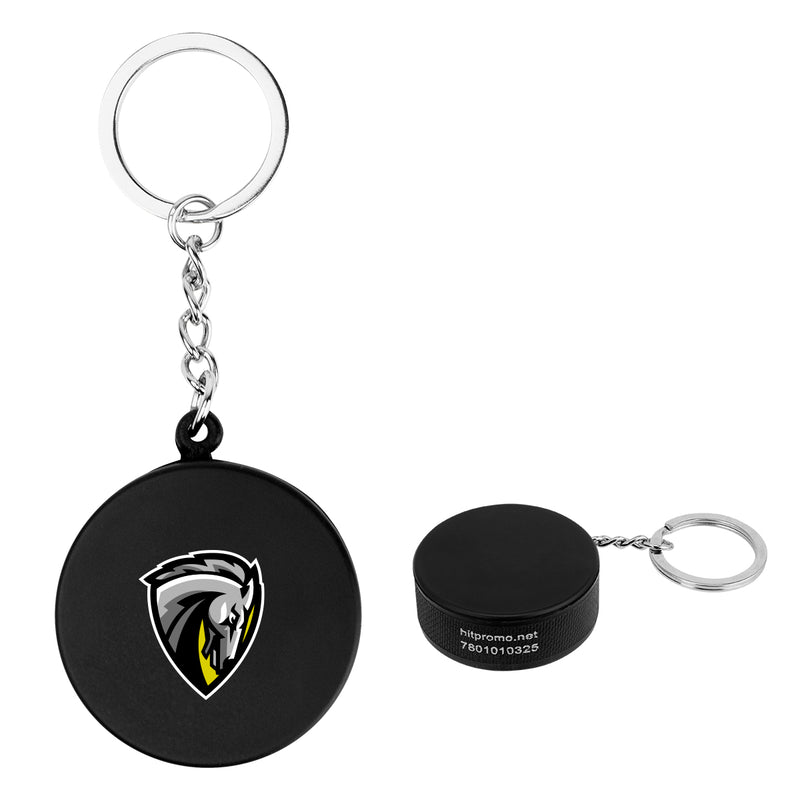 Load image into Gallery viewer, Hockey Puck Stress Reliever Keychain
