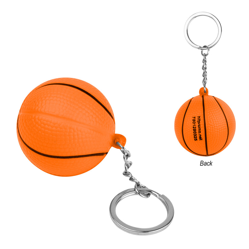 Load image into Gallery viewer, Basketball Stress Reliever Keychain
