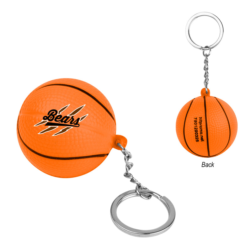 Load image into Gallery viewer, Basketball Stress Reliever Keychain
