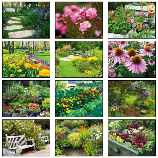 2026 Gardens Wall Calendar - Stapled