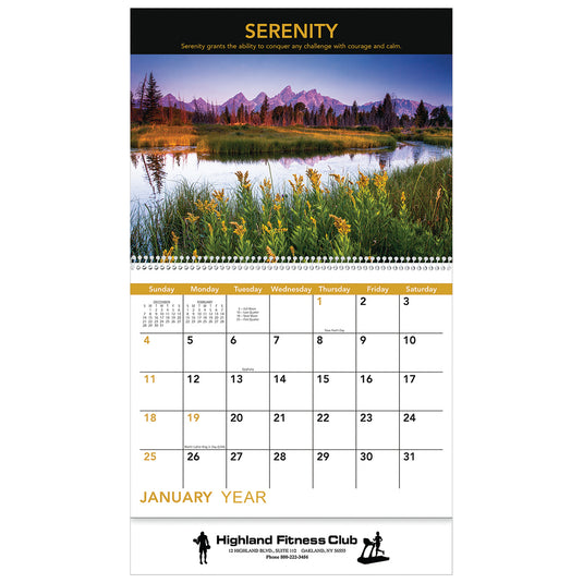 2026 Motivations Wall Calendar - Spiral