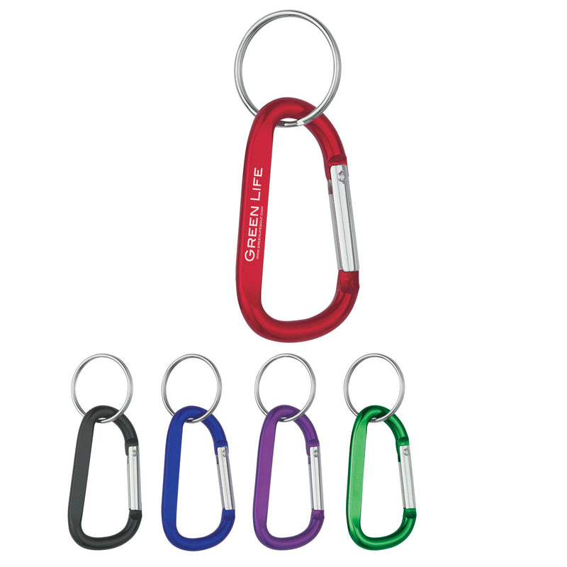 Load image into Gallery viewer, 8mm Carabiner With Split Ring
