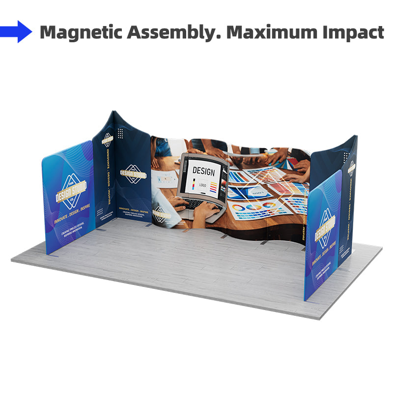 Load image into Gallery viewer, 20x10ft Magnetic Modular Fabric Displays-B
