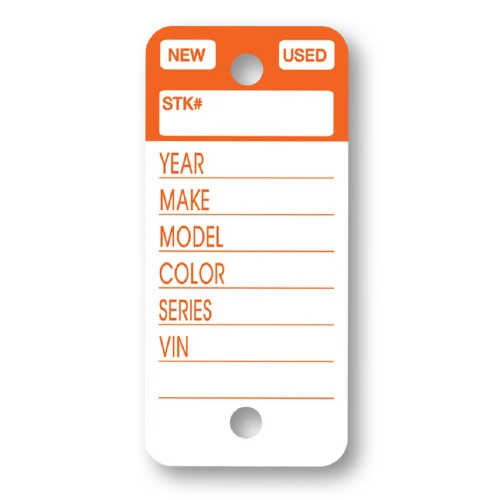 Versa-Tag® TOP STRIPE Key Tags (250)