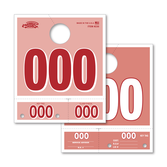 CAATS Colored Service Dispatch Numbers