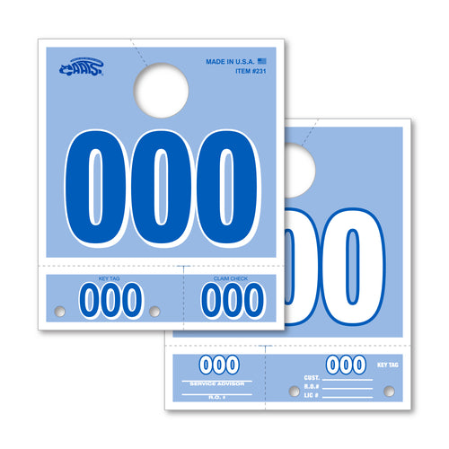 CAATS Colored Service Dispatch Numbers