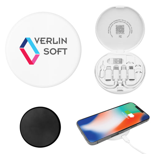 Charging Cord & Adapter Set In Wireless Charging Case