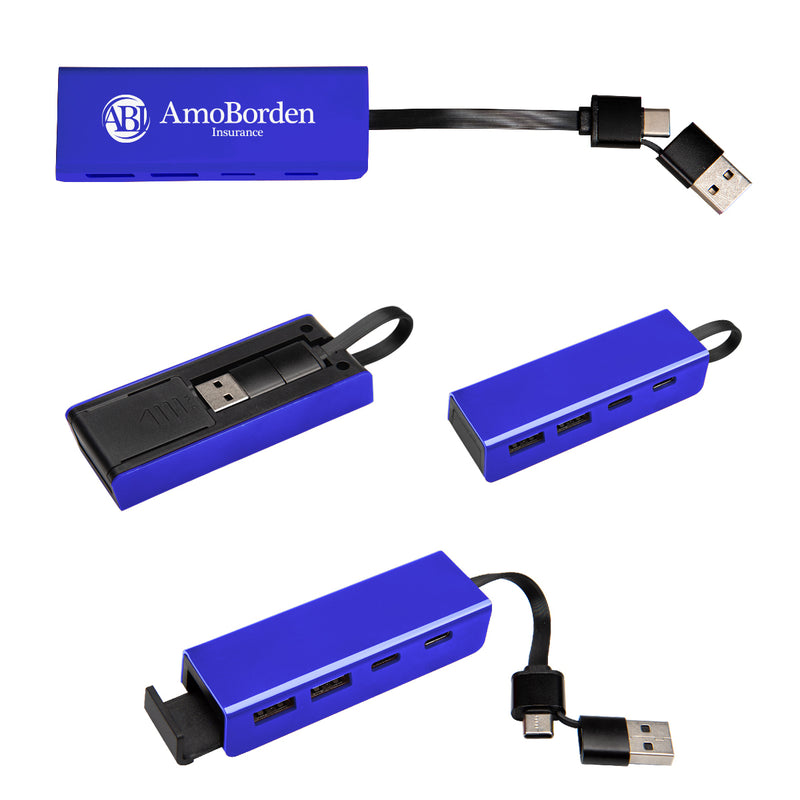 Load image into Gallery viewer, RABS Type-C &amp; USB Hub With Phone Stand
