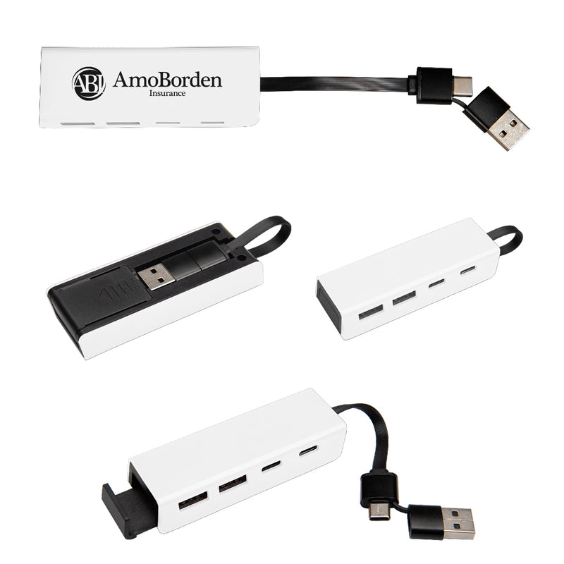 Load image into Gallery viewer, RABS Type-C &amp; USB Hub With Phone Stand

