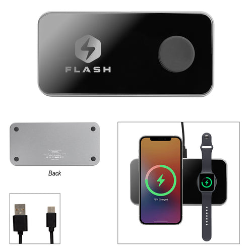 Triple Charge Glass Charging Pad