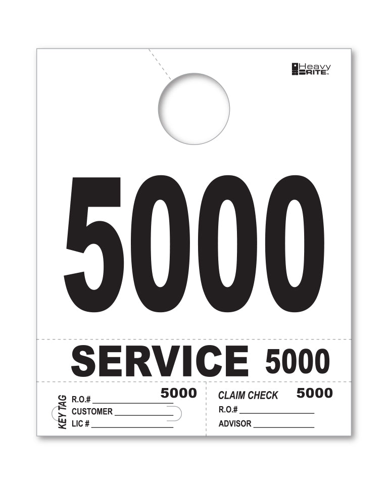 Load image into Gallery viewer, Heavy Brite 4 Part Service Dispatch Numbers ( White )
