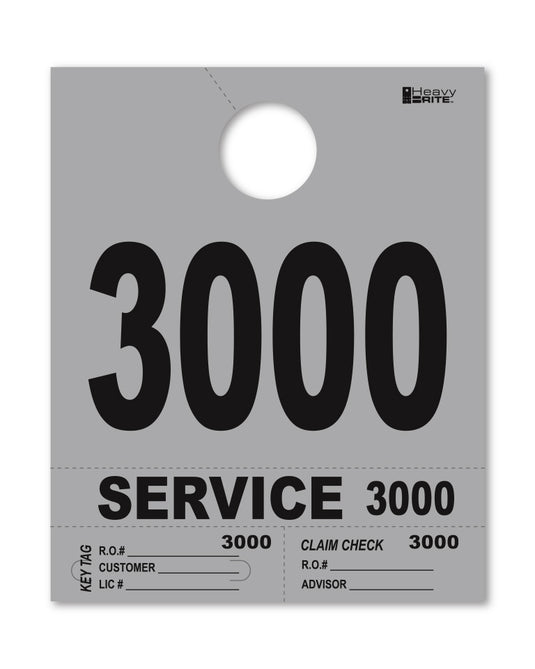 Heavy Brite 4 Part Service Dispatch Numbers ( Gray )