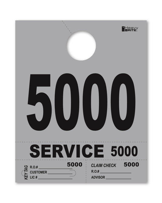 Heavy Brite 4 Part Service Dispatch Numbers ( Gray )