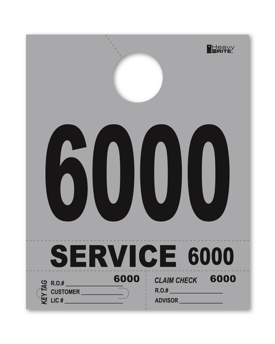 Heavy Brite 4 Part Service Dispatch Numbers ( Gray )
