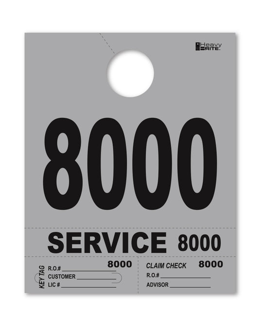 Heavy Brite 4 Part Service Dispatch Numbers ( Gray )