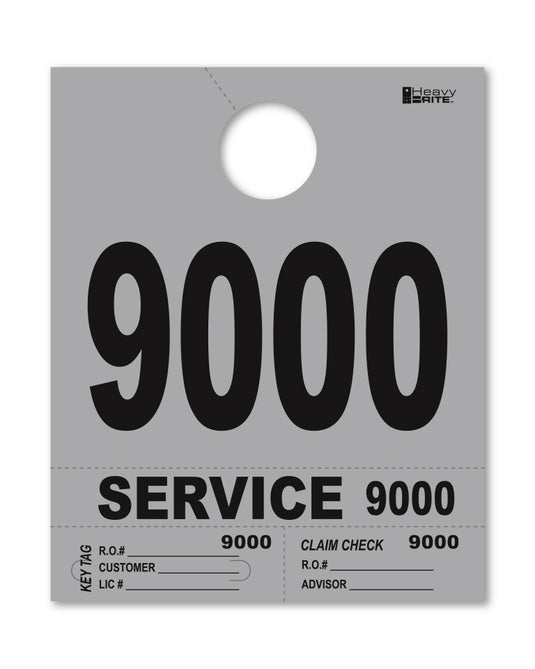 Heavy Brite 4 Part Service Dispatch Numbers ( Gray )