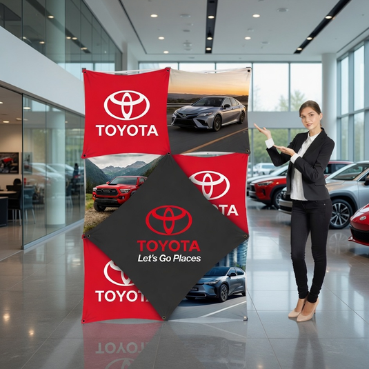 2x3 Floor Grid Pop Up Display