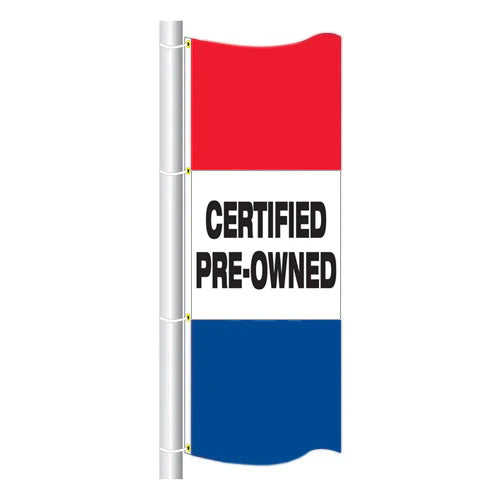 3.5ft x 7.5ft  Drape Flag Free Flying- Horizontal Slogans