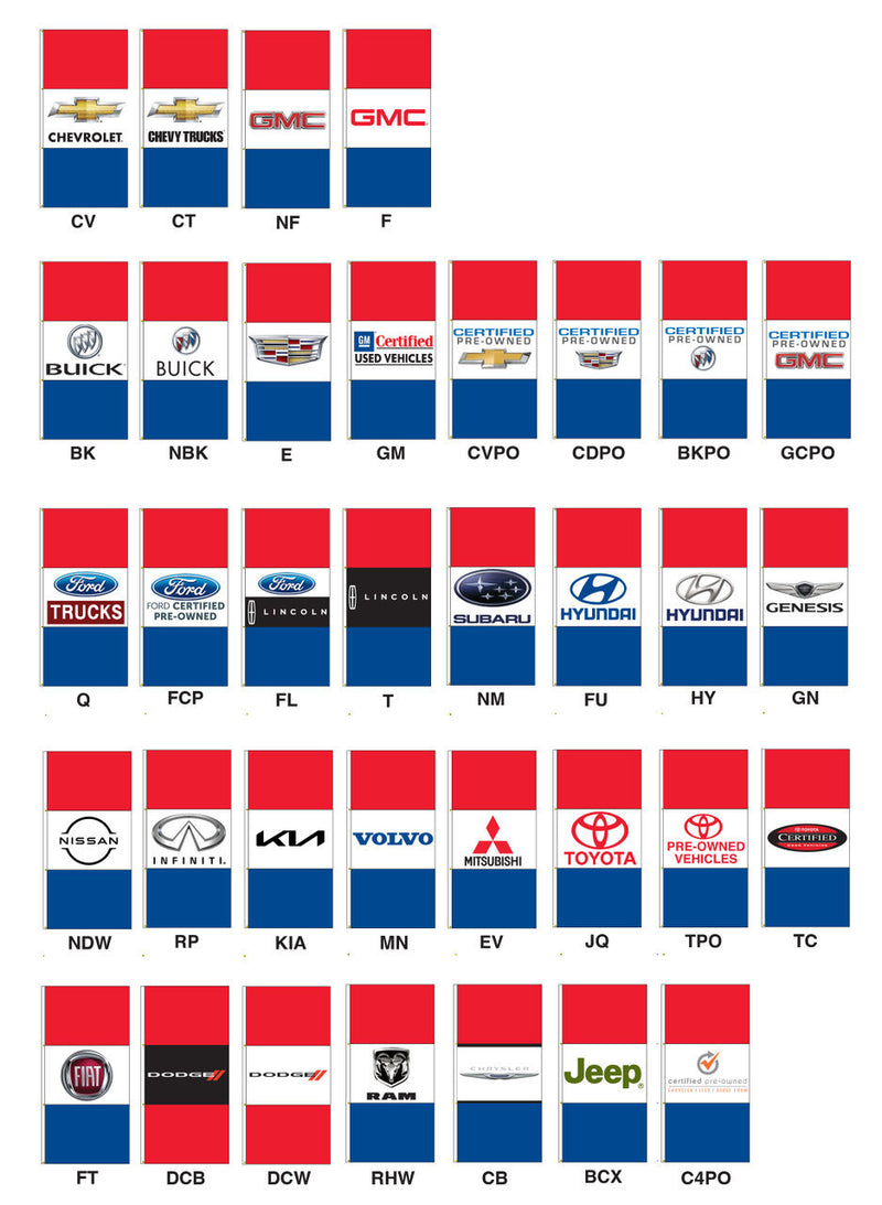 Load image into Gallery viewer, 3.5ft x 7.5ft  Drape Flag with Sleeves- Horizontal Dealer Brands
