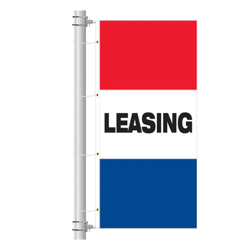 3.5ft x 7.5ft  Drape Flag with Sleeves - Horizontal Slogan