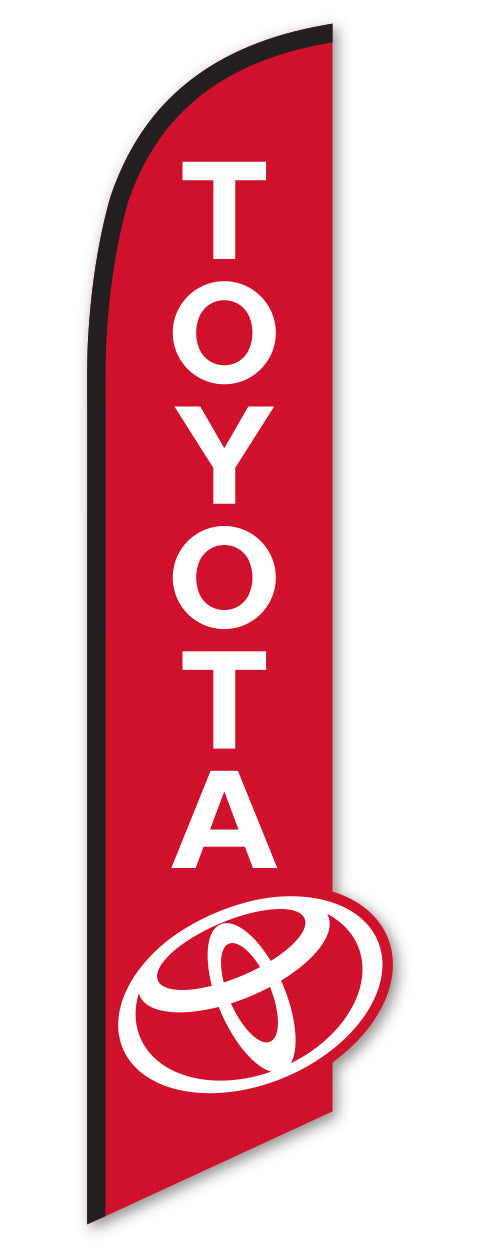 3-D Swooper Flag - Toyota