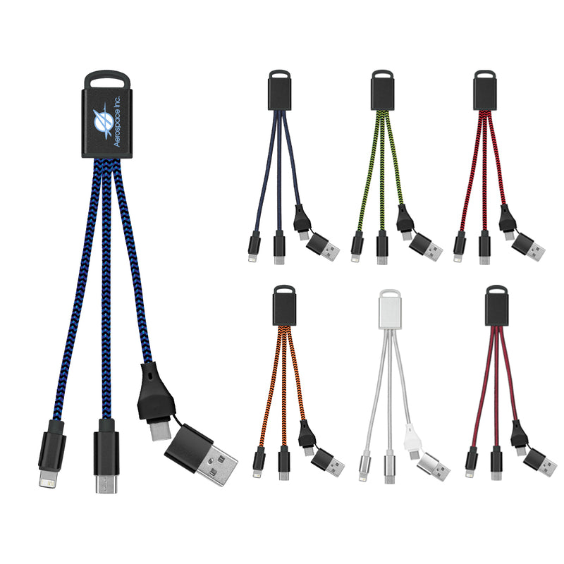 Load image into Gallery viewer, 3-In-1 Braided Charging Buddy 2.0
