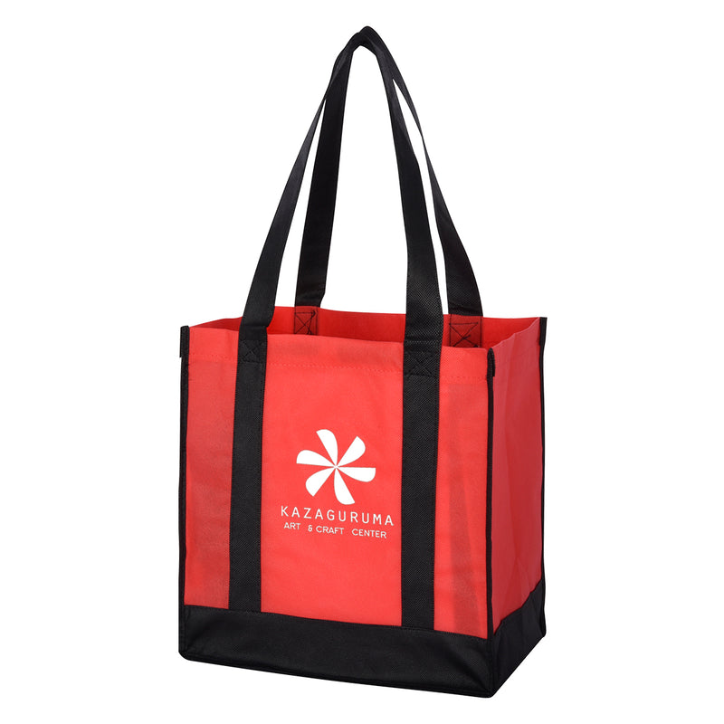 Load image into Gallery viewer, Non-Woven Two-Tone Shopper Tote Bag
