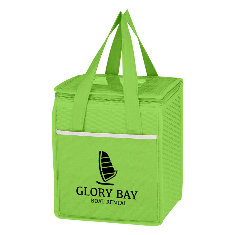 Load image into Gallery viewer, Wave Design Non-Woven Cooler Lunch Bag
