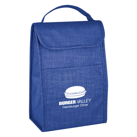 Crosshatch Non-Woven Lunch Bag
