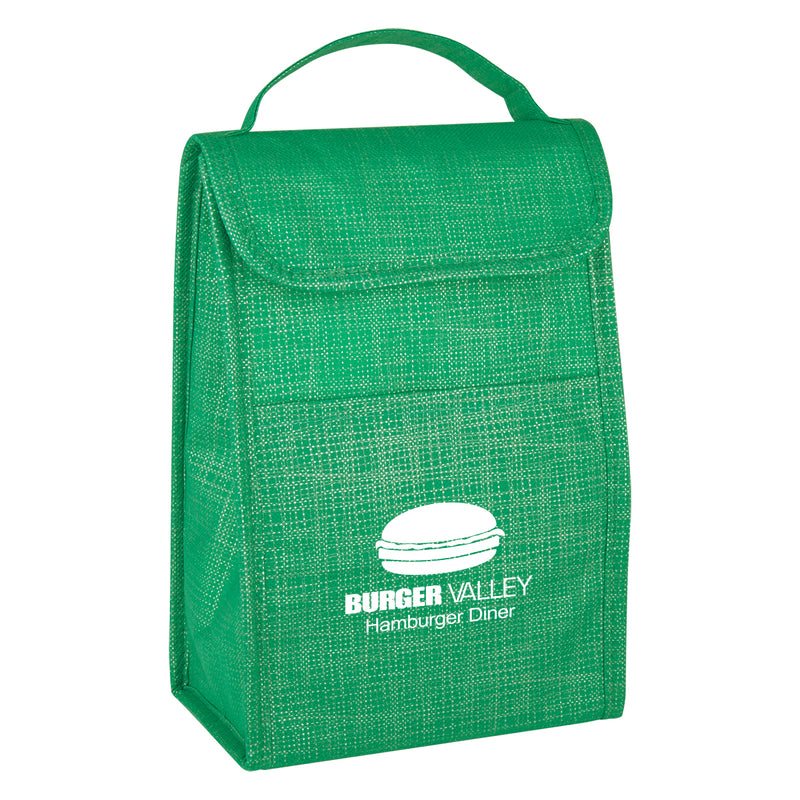 Load image into Gallery viewer, Crosshatch Non-Woven Lunch Bag
