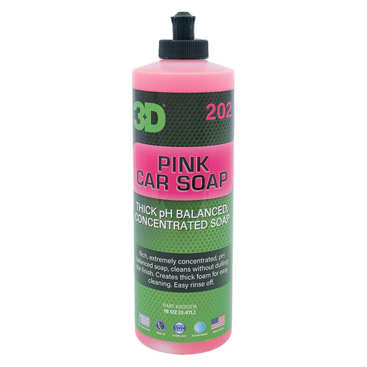 3D® Pink Car Soap 16 oz. Bottle (Box of 6)