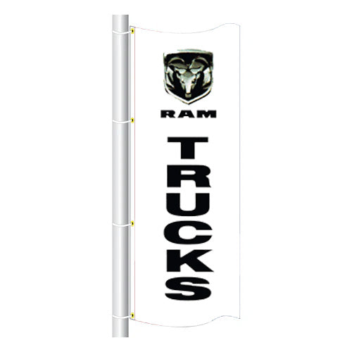 3ft x 8ft  Drape Flag Free Flying- Vertical Dealer Brands
