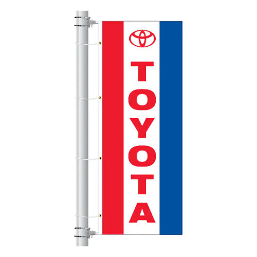 Load image into Gallery viewer, 3ft x 8ft  Drape Flag with Sleeves- Vertical Dealer Brands
