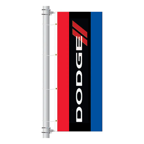 3ft x 8ft  Drape Flag with Sleeves- Vertical Dealer Brands