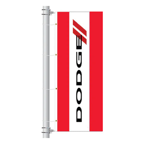 3ft x 8ft  Drape Flag with Sleeves- Vertical Dealer Brands