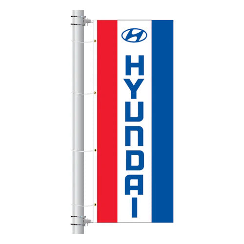 3ft x 8ft  Drape Flag with Sleeves- Vertical Dealer Brands