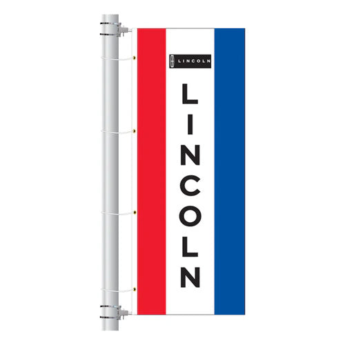 Load image into Gallery viewer, 3ft x 8ft  Drape Flag with Sleeves- Vertical Dealer Brands
