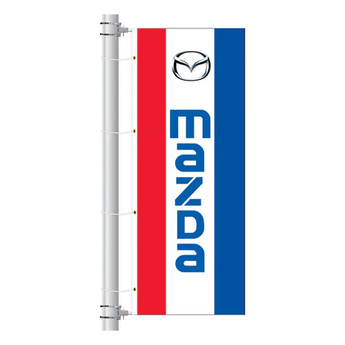 Load image into Gallery viewer, 3ft x 8ft  Drape Flag with Sleeves- Vertical Dealer Brands
