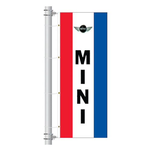 3ft x 8ft  Drape Flag with Sleeves- Vertical Dealer Brands