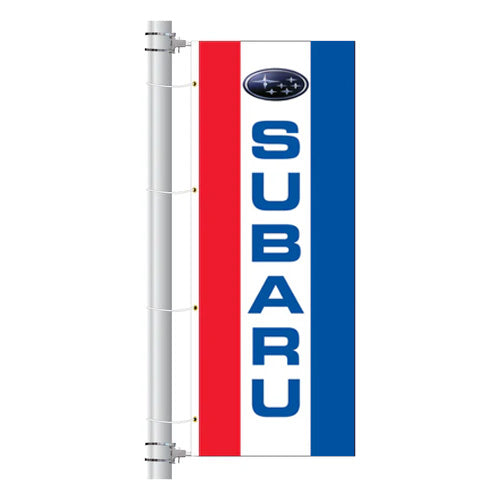Load image into Gallery viewer, 3ft x 8ft  Drape Flag with Sleeves- Vertical Dealer Brands
