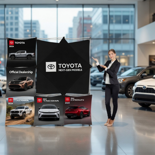 3x3 Floor Grid Pop Up Display