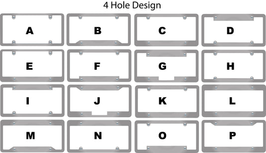 Premium Full Dip Chorme Plastic License Frame- 1 Color